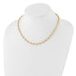 Polished and Satin Puffed Circles Necklace - WBC