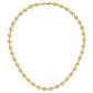 Polished and Satin Puffed Circles Necklace - WBC