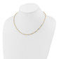 Two-tone Diamond-cut Round and Square Beaded Necklace - WBC