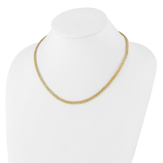 Polished Fancy Diamond-cut Link Necklace - WBC