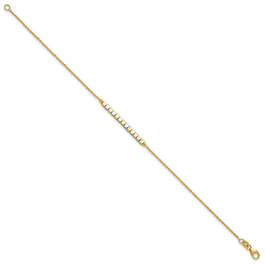 Two-tone Square Beaded Bracelet - WBC