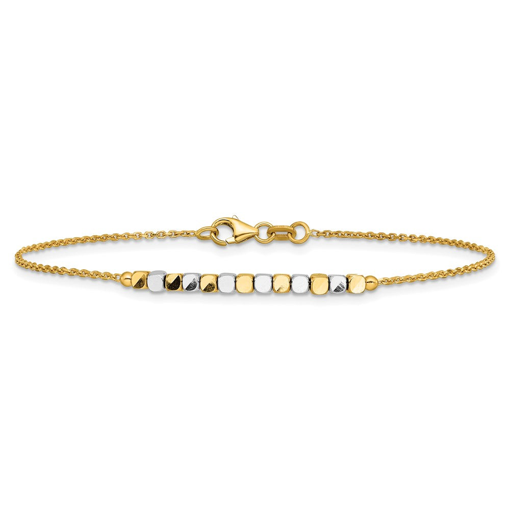 Two-tone Square Beaded Bracelet - WBC
