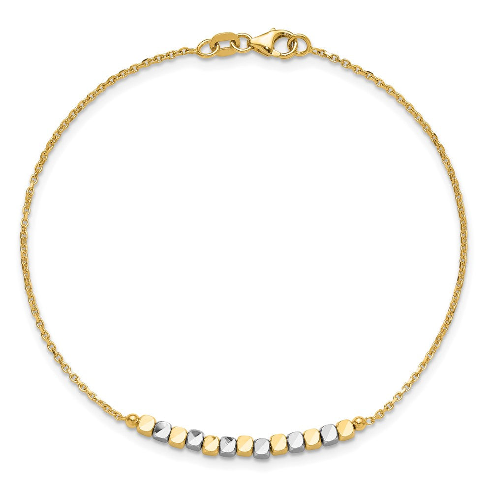 Two-tone Square Beaded Bracelet - WBC