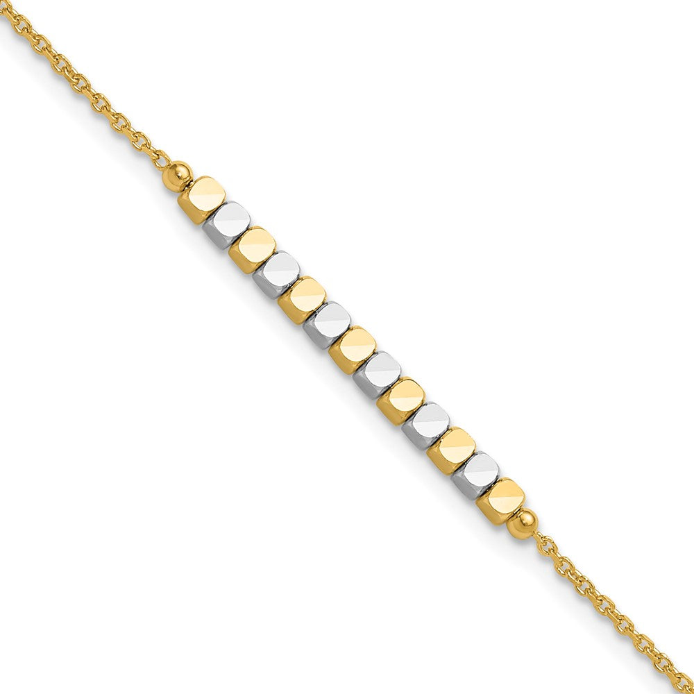 Two-tone Square Beaded Bracelet - WBC