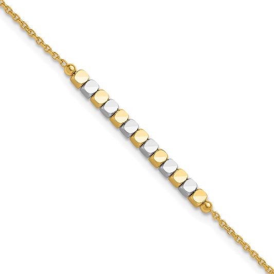 Two-tone Square Beaded Bracelet - WBC
