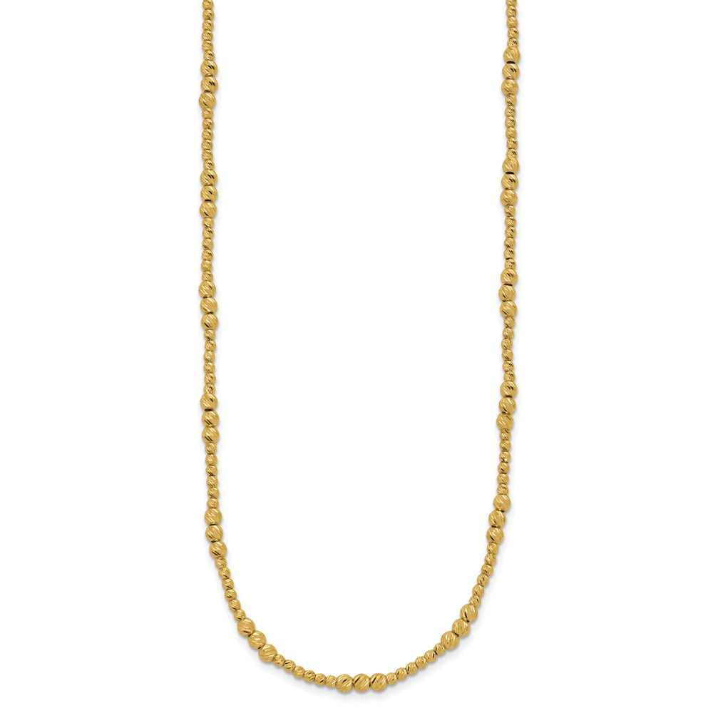 Diamond-cut Beaded Necklace - WBC