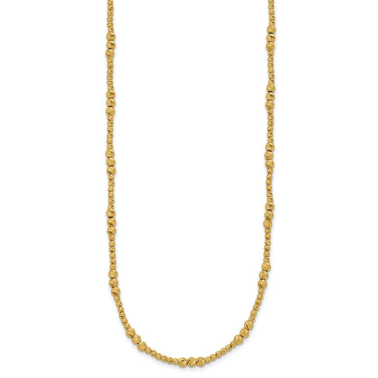 Diamond-cut Beaded Necklace - WBC