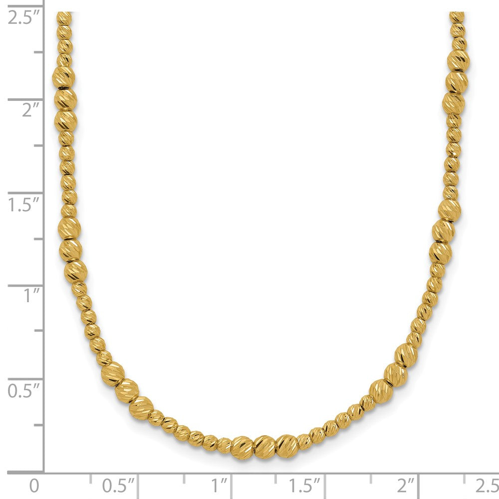 Diamond-cut Beaded Necklace - WBC