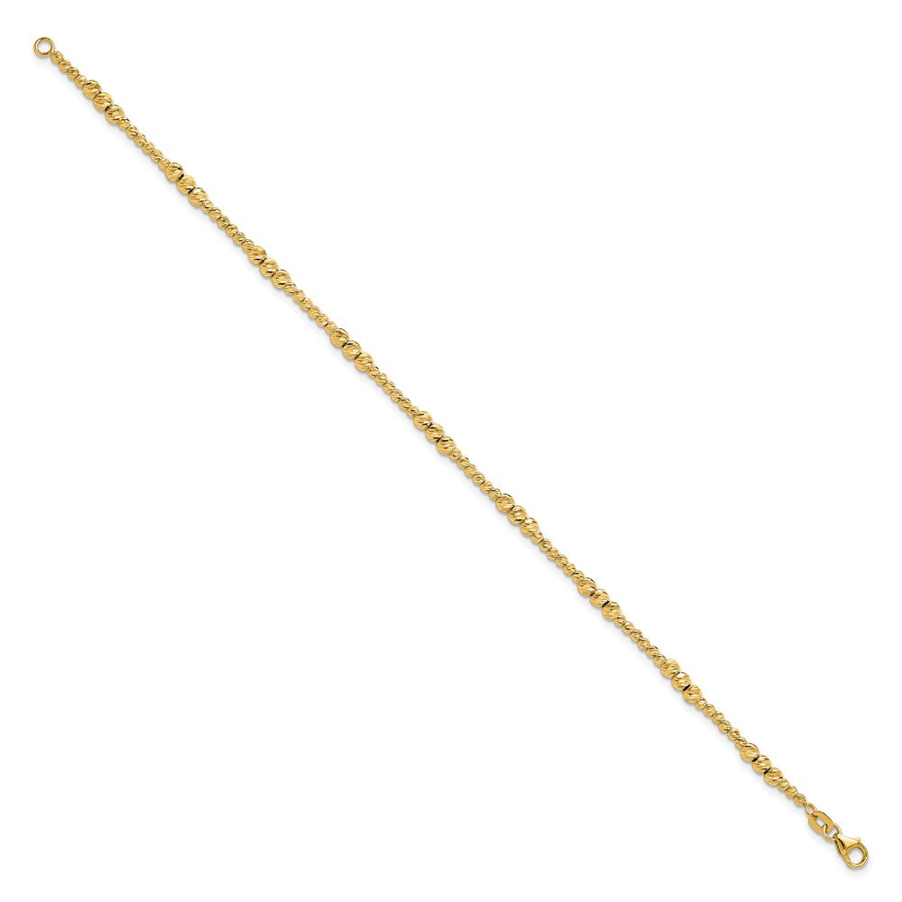 Diamond-cut Beaded Bracelet - WBC