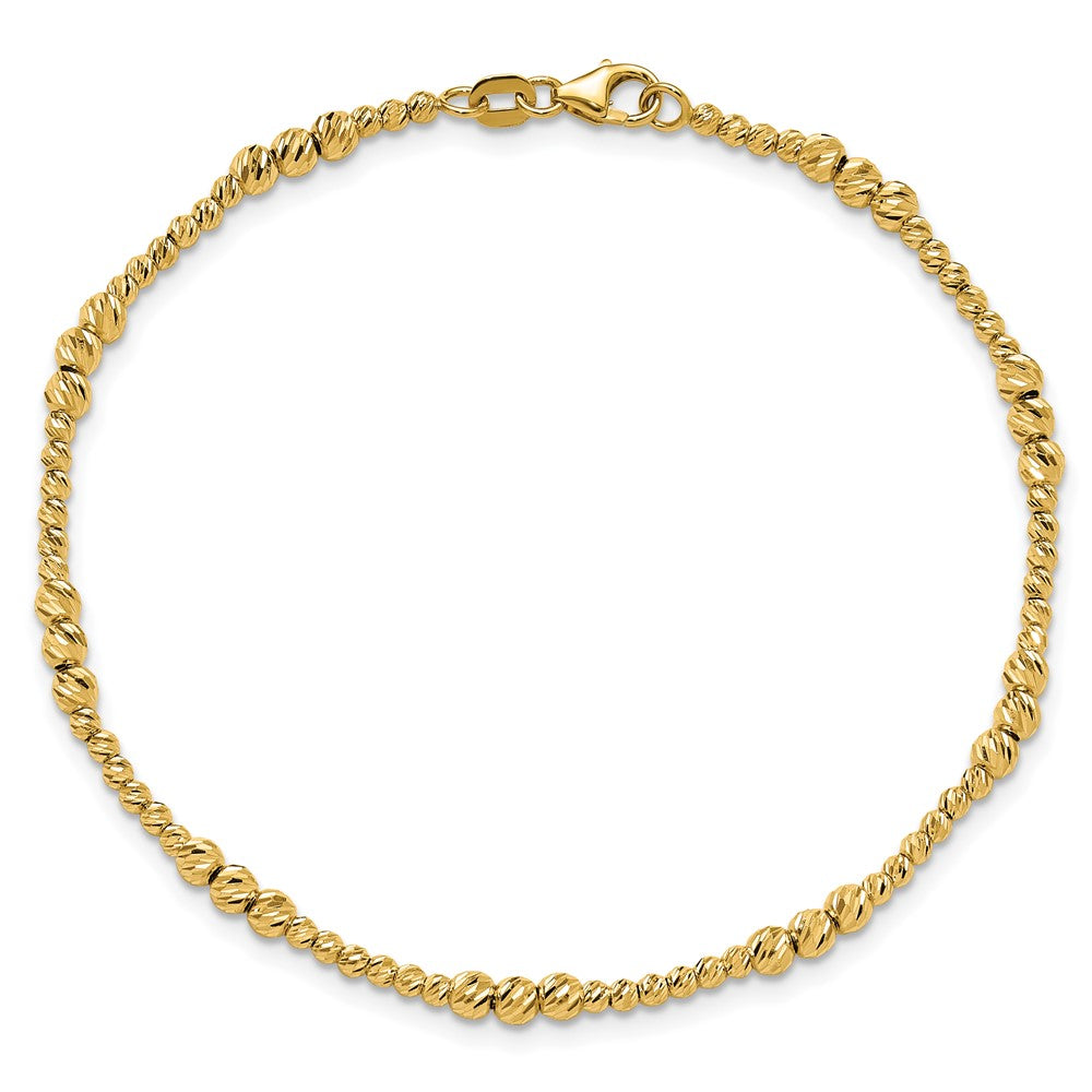 Diamond-cut Beaded Bracelet - WBC