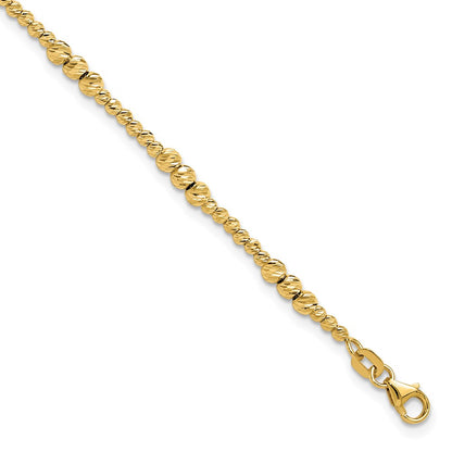 Diamond-cut Beaded Bracelet - WBC