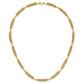Polished Multi-Strand Diamond-cut Rope and Beaded Necklace - WBC