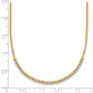 Two-tone Diamond-cut Beaded Necklace - WBC