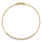 Two-tone Diamond-cut Beaded Bracelet - WBC