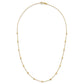 Polished Cube Bead Station Necklace - WBC
