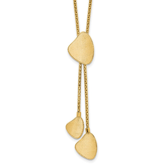 Fancy Satin Drop Dangle Y-Necklace Plus Extender - WBC