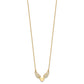 Polished Wings and Heart Necklace - WBC