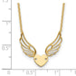 Polished Wings and Heart Necklace - WBC