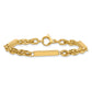 Polished Fancy Cable Chain with Three Bars Bracelet - WBC