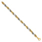 Two-tone Polished and Twisted Lightweight Fancy Rope Link Bracelet - WBC