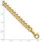 Polished Flat Curb Chain Bracelet Plus Extender - WBC