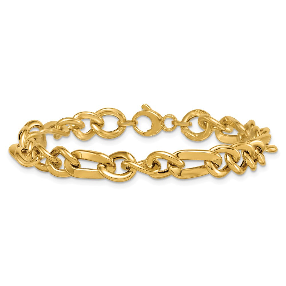 Polished Fancy Figaro Link Bracelet - WBC