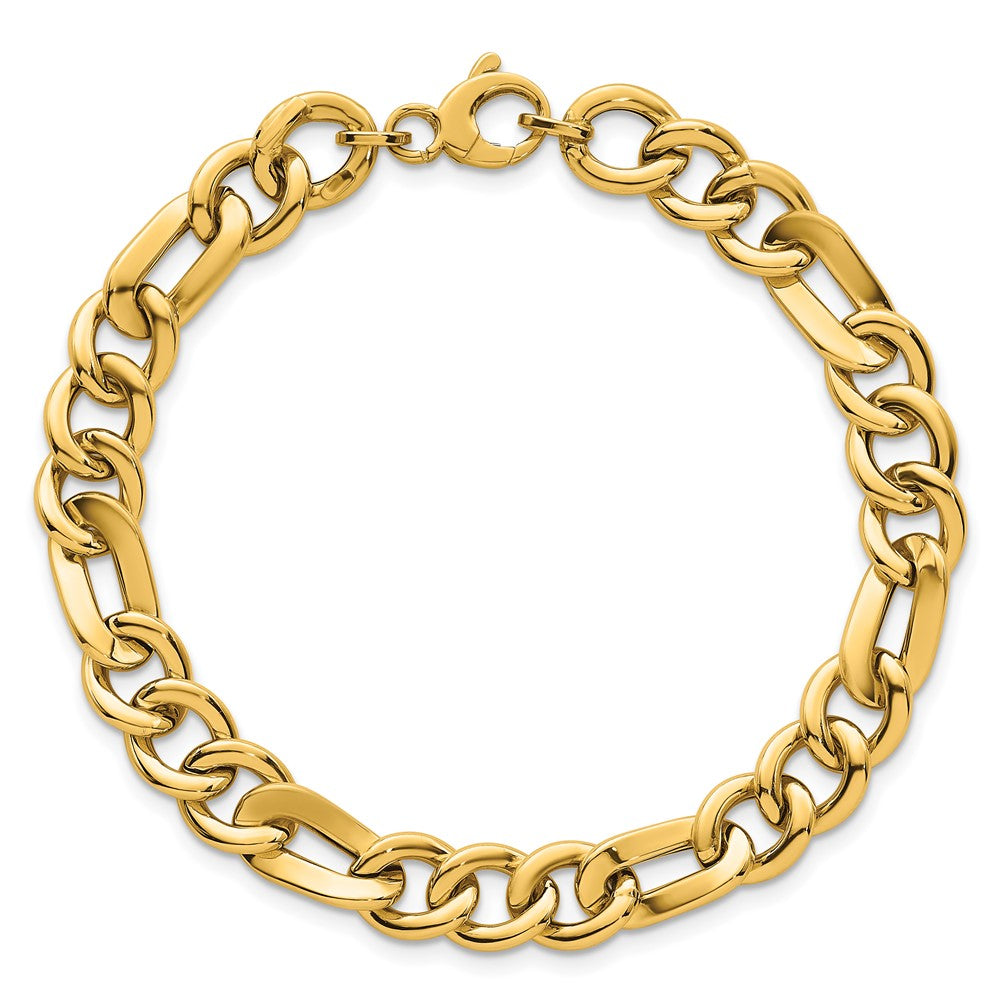 Polished Fancy Figaro Link Bracelet - WBC