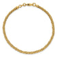 Polished and Textured Twisted Mesh Fancy Beaded Bracelet - WBC