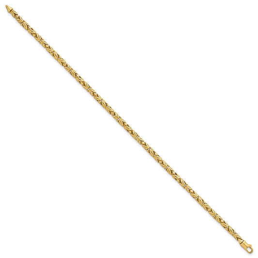 Polished Rounded Byzantine Link Bracelet - WBC