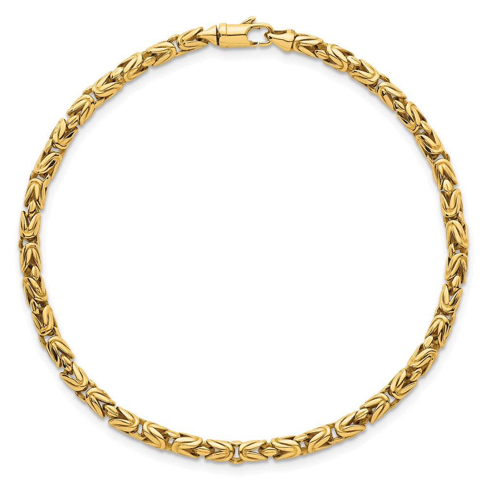 Polished Rounded Byzantine Link Bracelet - WBC