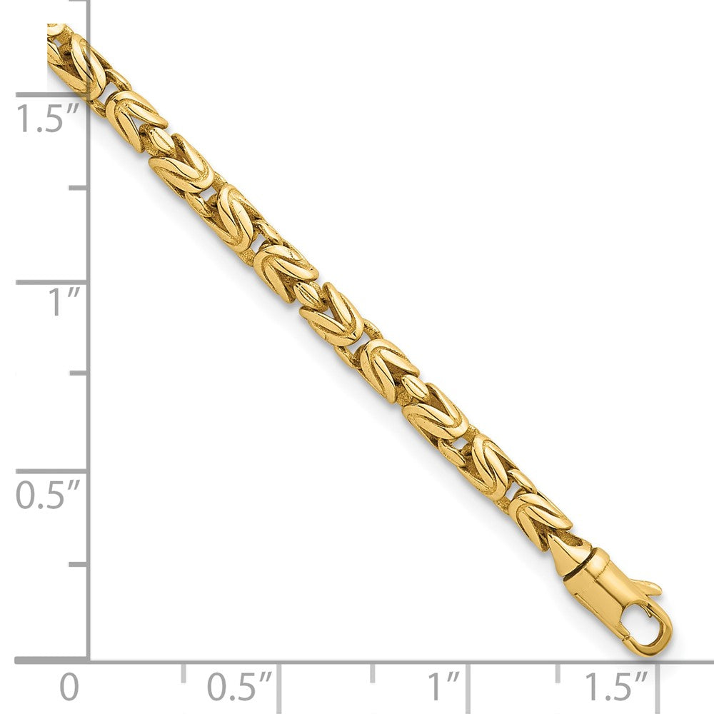 Polished Rounded Byzantine Link Bracelet - WBC