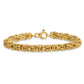 Polished Fancy Rounded Byzantine Link Bracelet - WBC