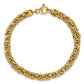 Polished Fancy Rounded Byzantine Link Bracelet - WBC
