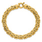 Polished Knife Edge Byzantine Link Bracelet - WBC