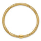 Polished Flexible Wavy Mesh with Bead Slip-on Stretch Bracelet - WBC