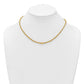 Polished and Textured Twisted with Bead Necklace - WBC