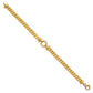 Polished Flat Curb Link with Center Circle Element Bracelet - WBC
