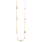Polished Circle and Chain Pattern Necklace - WBC