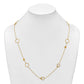 Polished Circle and Chain Pattern Necklace - WBC