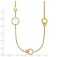 Polished Circle and Chain Pattern Necklace - WBC