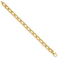 Polished And Textured Long Curb Link Bracelet - WBC