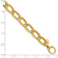 Polished And Textured Long Curb Link Bracelet - WBC