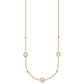 Polished Stars in Circle with Diamond-cut Beads 7-Station Necklace - WBC
