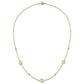 Polished Stars in Circle with Diamond-cut Beads 7-Station Necklace - WBC
