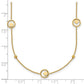 Polished Stars in Circle with Diamond-cut Beads 7-Station Necklace - WBC