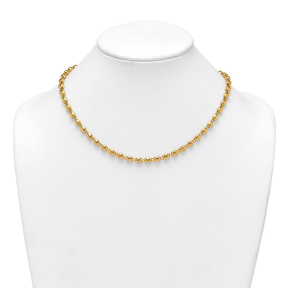 Polished Round Fancy Beaded Necklace - WBC