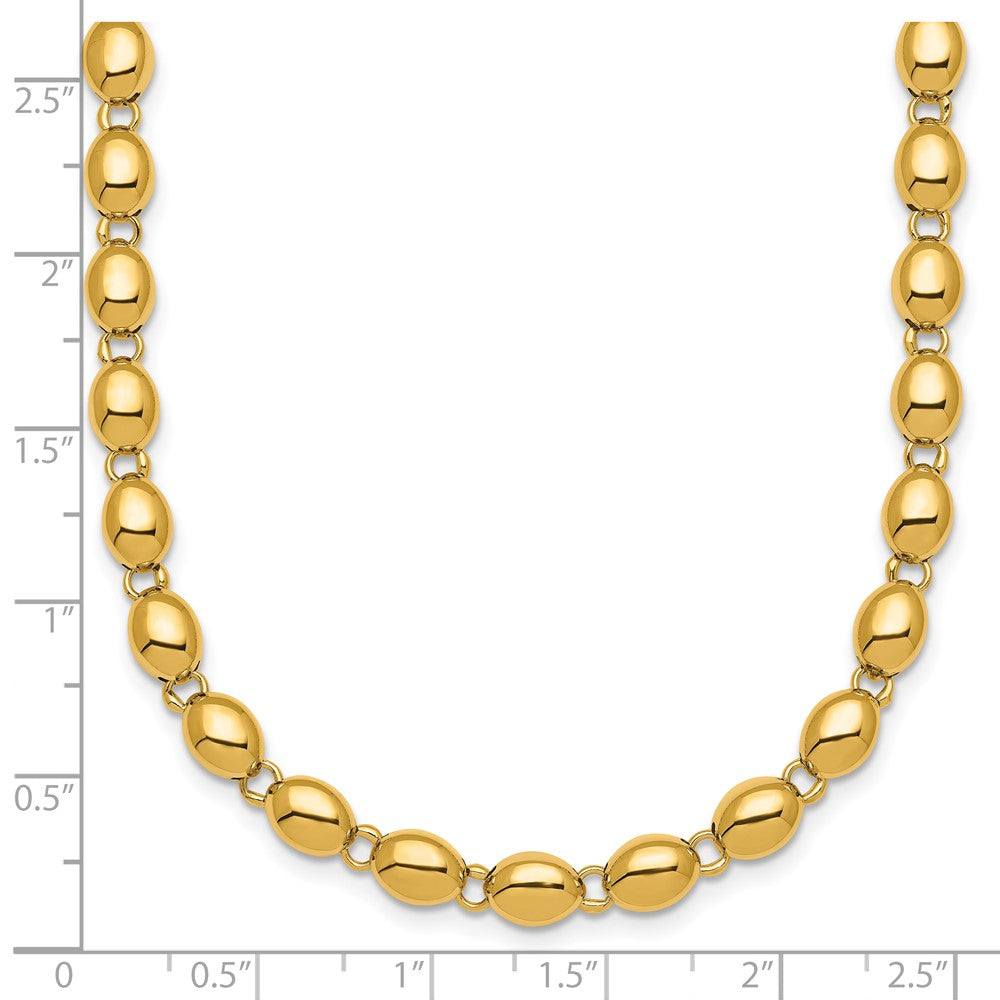 Polished Round Fancy Beaded Necklace - WBC