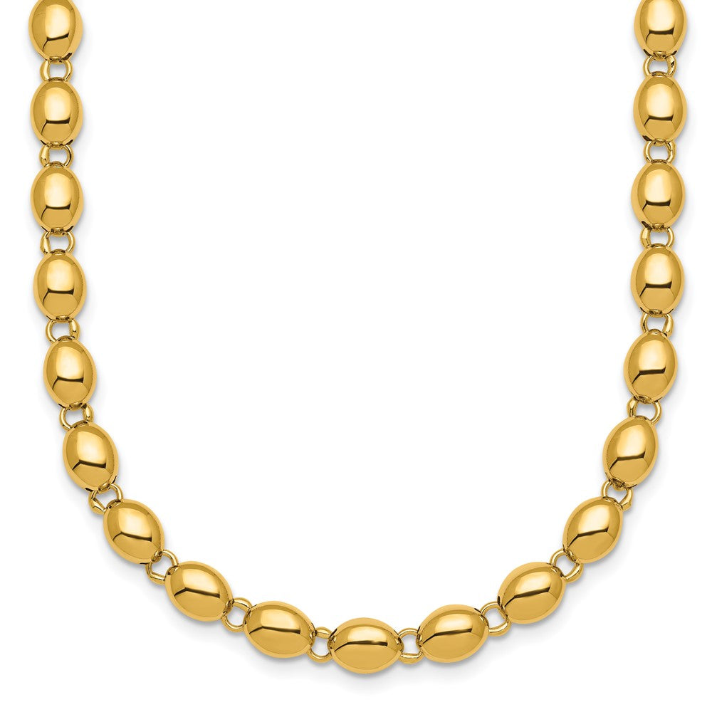 Polished Round Fancy Beaded Necklace - WBC