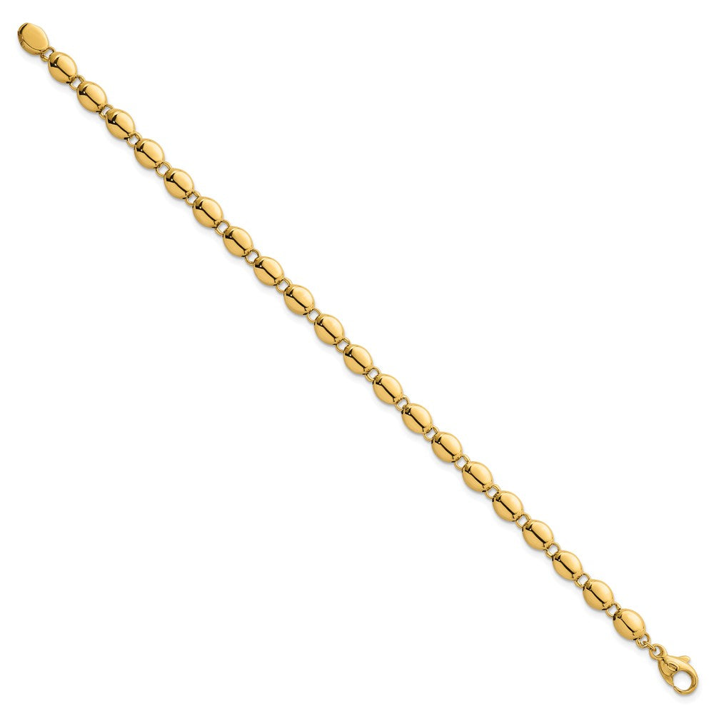 Polished Round Fancy Beaded Bracelet - WBC