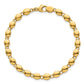 Polished Round Fancy Beaded Bracelet - WBC